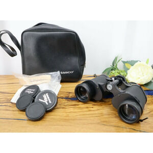 Vintage Focal 7x35 Binoculars WIDE ANGLE 20-20-35N W/ Case & Accessories